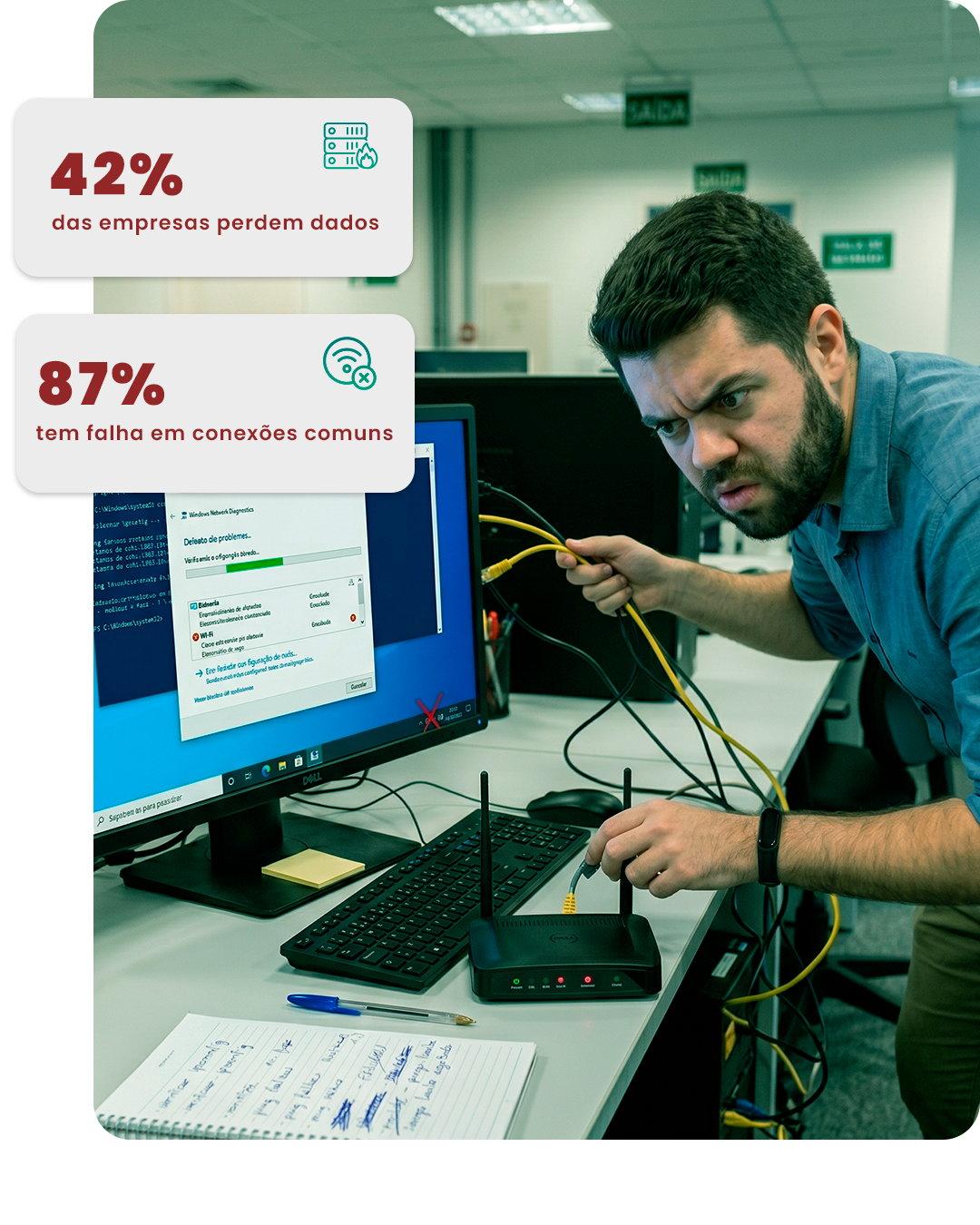 internet de alta velocidade com link dedicado